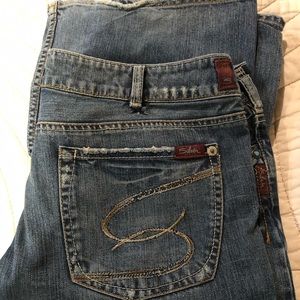 Old style silver jeans
